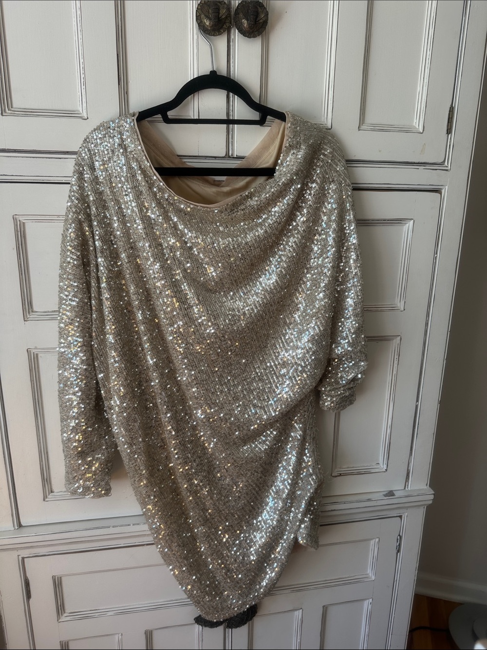 Style Rack Silver Sequin Mini Dress - Picture 2 of 5